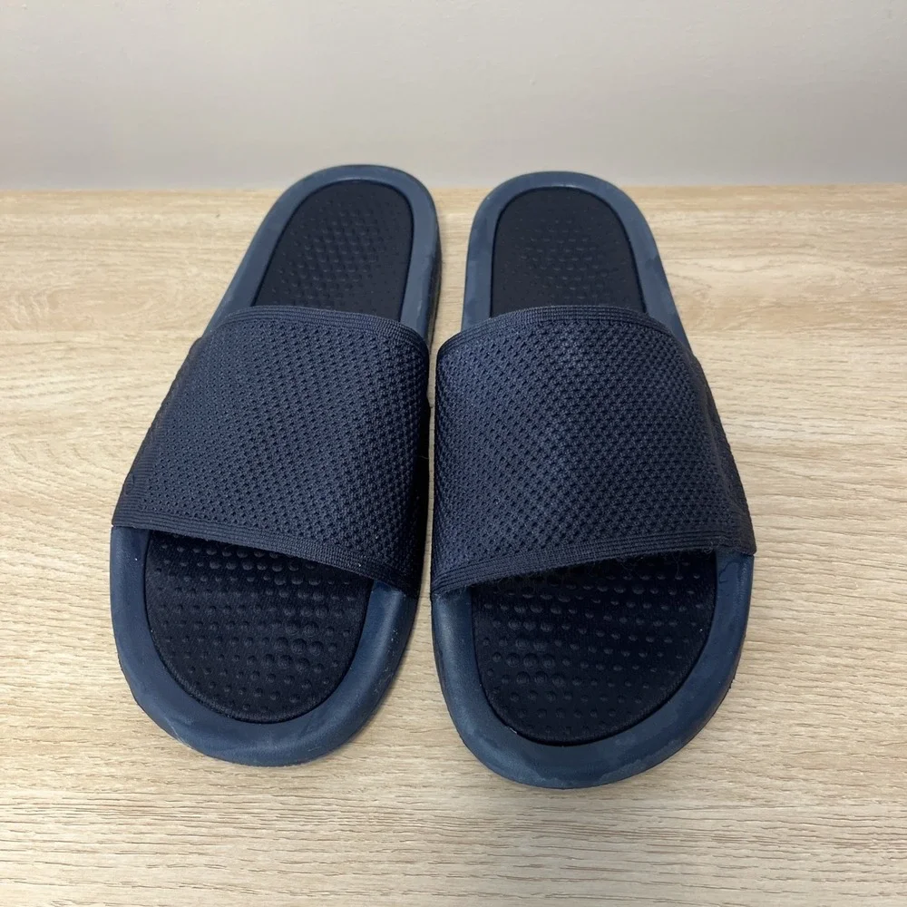 Johnnie-O Summer Dock Slides‎ Men 11 Navy Blue EVA Sandals Flip Flop Pool Beach